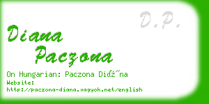 diana paczona business card
